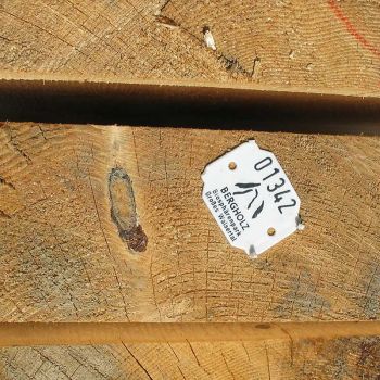 Zertifikat Bergholz als Holzplakette